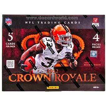 2012 Panini Crown Royale Football Hobby Box