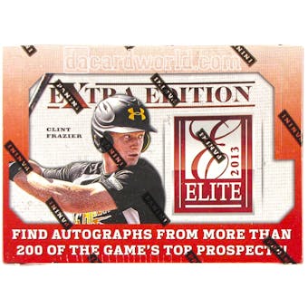 2013 Panini Elite Extra Edition Baseball Hobby Box