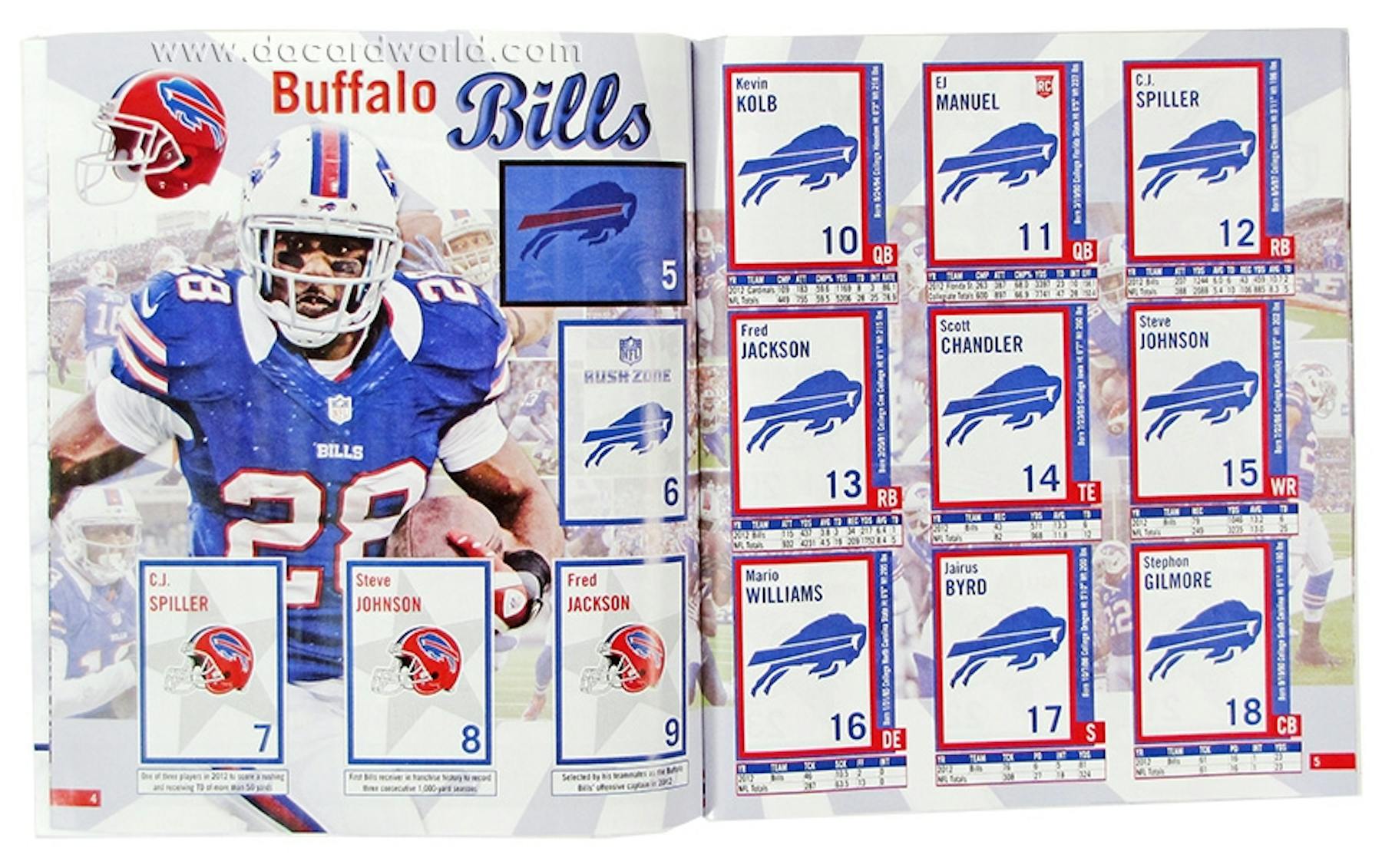 2013 Panini NFL Football Sticker Album DA Card World 2013-panini-nfl-football-sticker-album-da-card-world