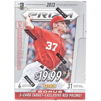2013 Panini Prizm Baseball 7-Pack Box (Contains 3-Card Pack of Red Prizms)
