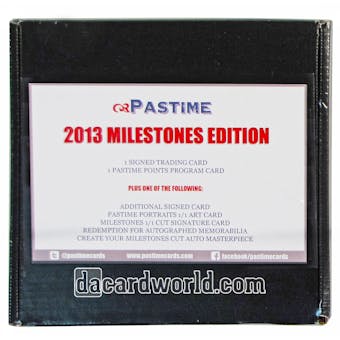 2013 Pastime Milestones Edition Baseball Hobby Box