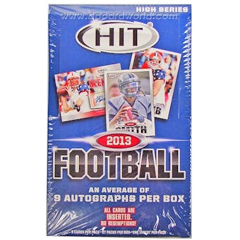 2013 Sage Hit High Series Football Hobby Box