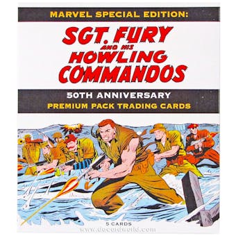 Sgt. Fury and The Howling Commandos 50th Anniversary Premium Pack Trading Cards Pack (Rittenhouse 2013)