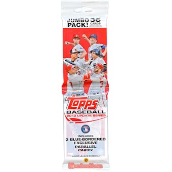 2013 Topps Update Baseball Jumbo Rack Pack - Regular Price $4.99 !!!