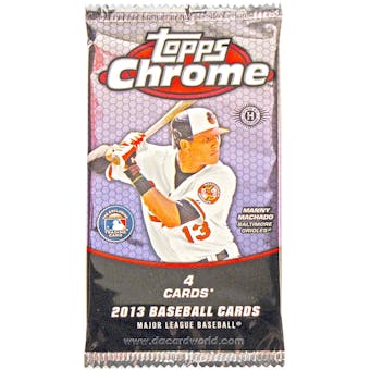 2013 Topps Chrome Baseball Hobby Pack
