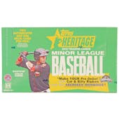 2013 Topps Heritage Minor League Baseball Hobby Box