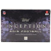 2013 Topps Inception Football Hobby Box (Reed Buy)