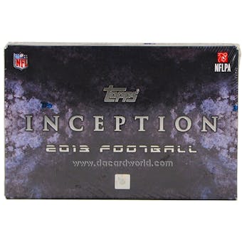 2013 Topps Inception Football Hobby Box