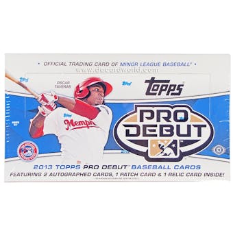 2013 Topps Pro Debut Baseball Hobby Box