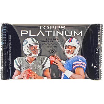 2013 Topps Platinum Football Hobby Pack