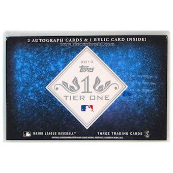 2013 Topps Tier One Baseball Hobby Box