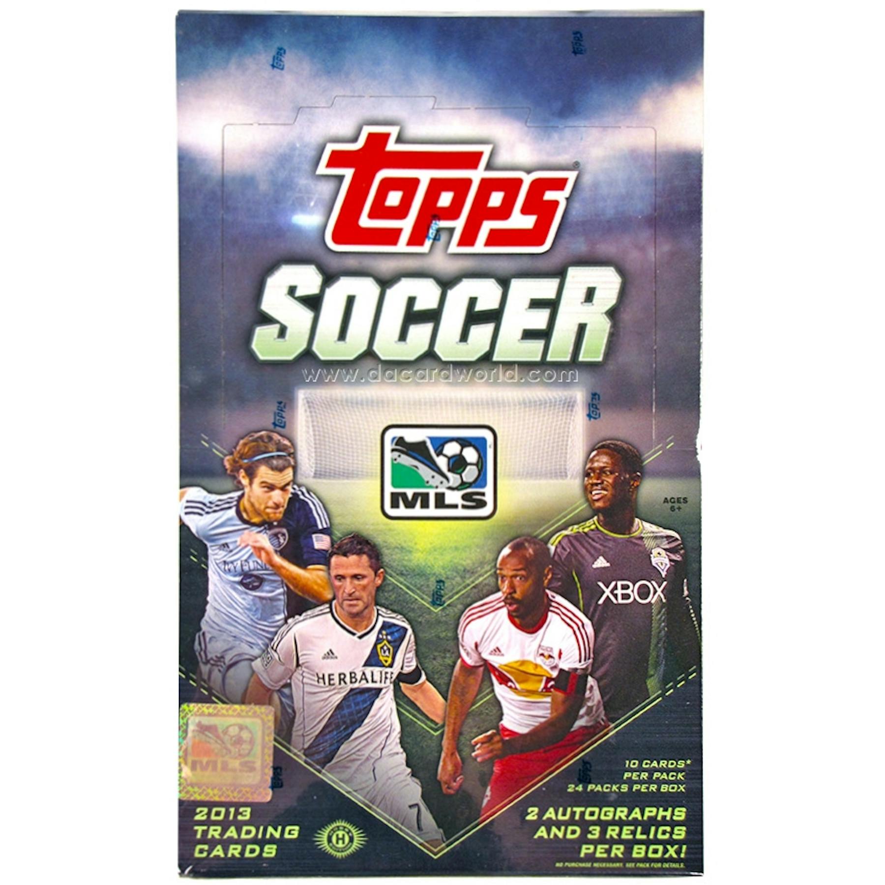 2013 Topps Mls Major League Soccer Hobby Box Da Card World