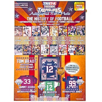 2014 TriStar Hidden Treasures Autographed 8x10 History Of Football Hobby Pack