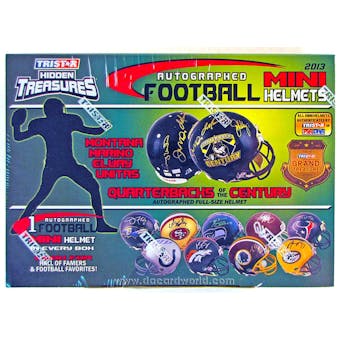 2013 TriStar Hidden Treasures Autographed Mini-Helmet Football Hobby Box