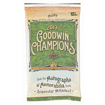 2013 Upper Deck Goodwin Champions Hobby Pack