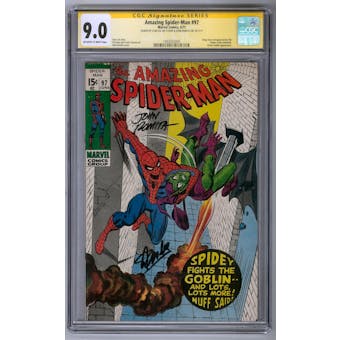Amazing Spider-Man #97 CGC Signature Series Stan Lee & John Romita 9.0 (OW-W) *1403033005*