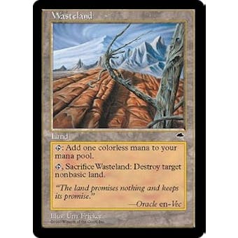 Magic the Gathering Tempest Single Wasteland - MODERATE PLAY (MP)