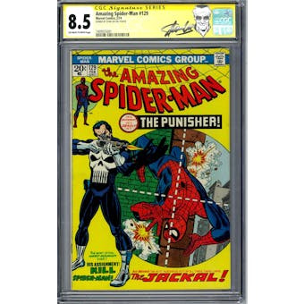 Amazing Spider-Man #129 CGC 8.5 Stan Lee Siganture Series (OW-W) *1409555001*