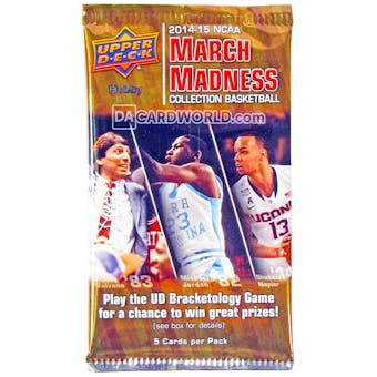 2014/15 Upper Deck NCAA March Madness Collection Basketball Hobby Pack