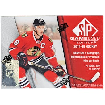 2014/15 Upper Deck SP Game Used Hockey Hobby Box