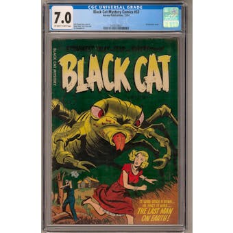 Black Cat Mystery Comics #53 CGC 7.0 (OW-W) *1418159021*