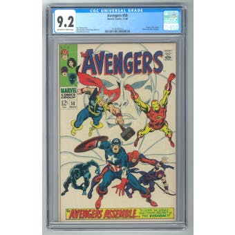 Avengers #58 CGC 9.2 (OW-W) *1418165013*