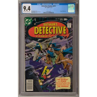 Detective Comics #473 CGC 9.4 (OW-W) *1418170016*