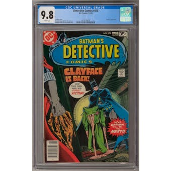 Detective Comics #478 CGC 9.8 (W) *1418170018*
