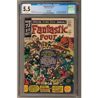 Fantastic Four Annual #3 CGC 5.5 (W) *1418189010* Canadian Edition