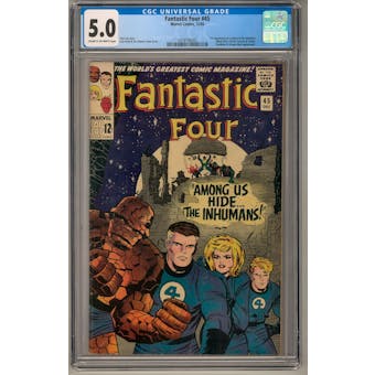 Fantastic Four #45 CGC 5.0 (C-OW) *1418190005*