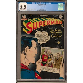 Superman #77 CGC 5.5 (OW-W) *1418191008*