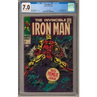 Iron Man #1 CGC 7.0 (C-OW) *1418199010*
