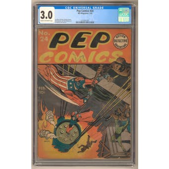 Pep Comics #24 CGC 3.0 (C-OW) *1418641001*