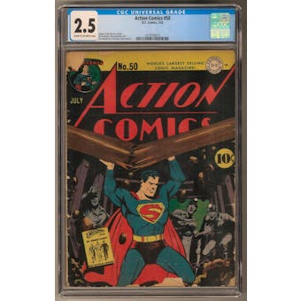 Action Comics #50 CGC 2.5 (C-OW) *1419195015*