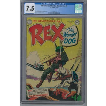 Adventures of Rex the wonder Dog #8 CGC 7.5 (OW-W) *1419195018*