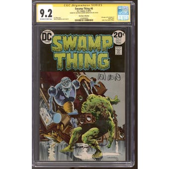 Swamp Thing #6 CGC 9.2 (OW-W) Don Rosa Collection SS: Wein & Wrightson *1424608002* - (Hit Parade Inventory)