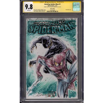 Amazing Spider-Man #1 Shelby Robertson Signature Series w/ Sketch Cover CGC 9.8 (W) *1424736005*