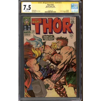 Thor #126 Stan Lee Signature Series CGC 7.5 (OW) *1425091025*