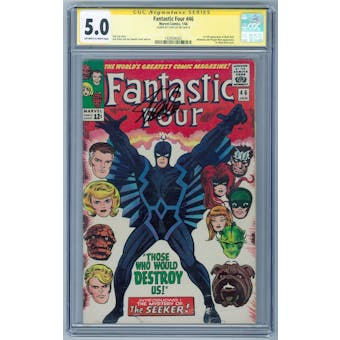 Fantastic Four #46 CGC 5.0 (OW-W) Signature Series Stan Lee *1429506002*