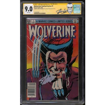 Wolverine Limited Series #1 Newsstand Variant Lee & Claremont Signature Series CGC 9.0 (W) *1433425001*