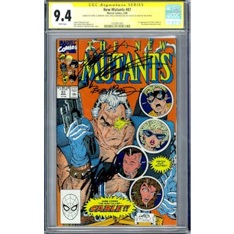 New Mutants #87 CGC 9.4 Lee Liefeld Claremont McLeod Signature Series (W) *1433951003*