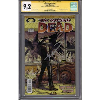 Walking Dead #1 Robert Kirkman Tony Moore Signature Series CGC 9.2 (W) *1434339001*