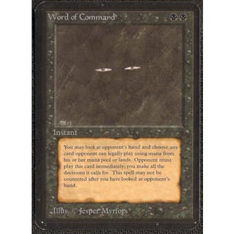 Magic the Gathering Alpha Single Word of Command - NEAR MINT (NM)