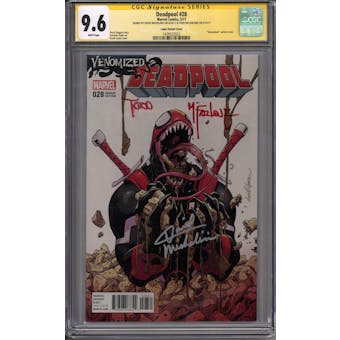 Deadpool #28 Venomized Variant McFarlane Michelinie Signature Series CGC 9.6 (W) *1439532022*