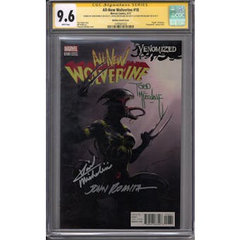 All New Wolverine #18 Venomized Variant Romita Michelienie McFarlane Signature Series CGC 9.6 (W)
