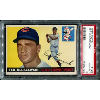 1955 Topps Baseball #120 Ted Kluszewski PSA 8 (NM-MT) *7132