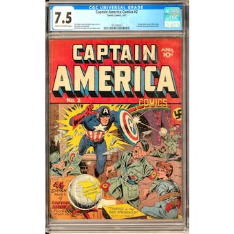 Captain America Comics #2 CGC 7.5 (C-OW) *1447066001*