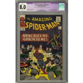 Amazing Spider-Man #27 CGC 8.0 Slight (C-1) Restoration (OW) *1447684010*