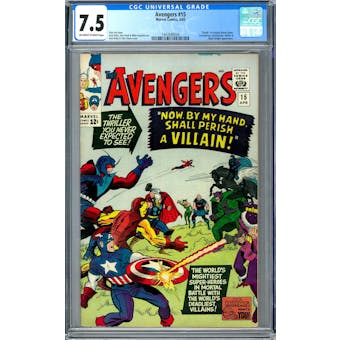 Avengers #15 CGC 7.5 (OW-W) *1447688004*