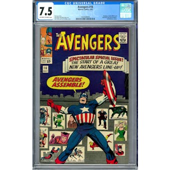 Avengers #16 CGC 7.5 (OW-W) *1447688005*
